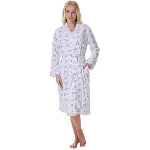 Camille Womens/Ladies Floral Cotton Lightweight Wrap / Navy